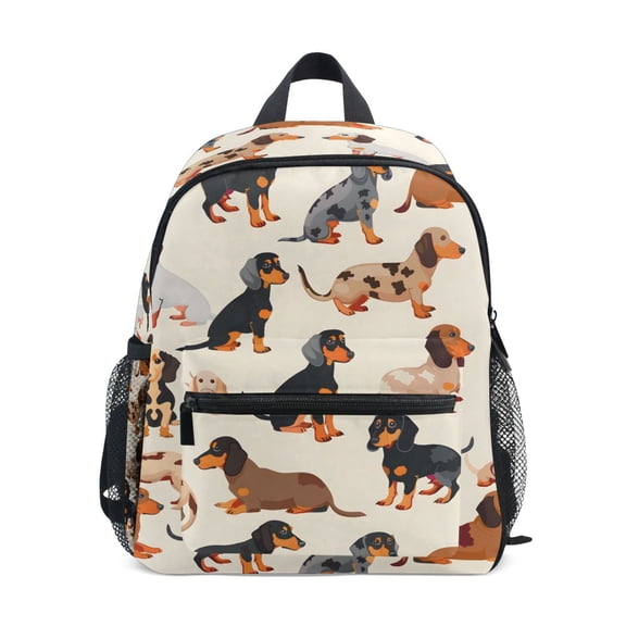 ALAZA Cute Dachshund Dog School Backpack Small Bookbag Mini Bags