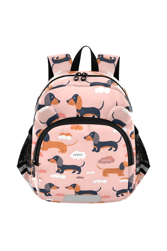 Cute Dachshund Dogs Mini Backpack School Bookbag Age 3-7 Small