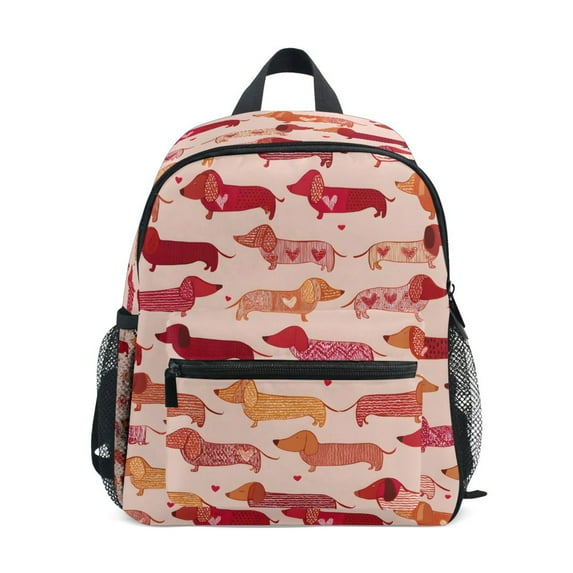 ALAZA Cute Dachshund Dogs School Backpack Small Bookbag Mini Bags
