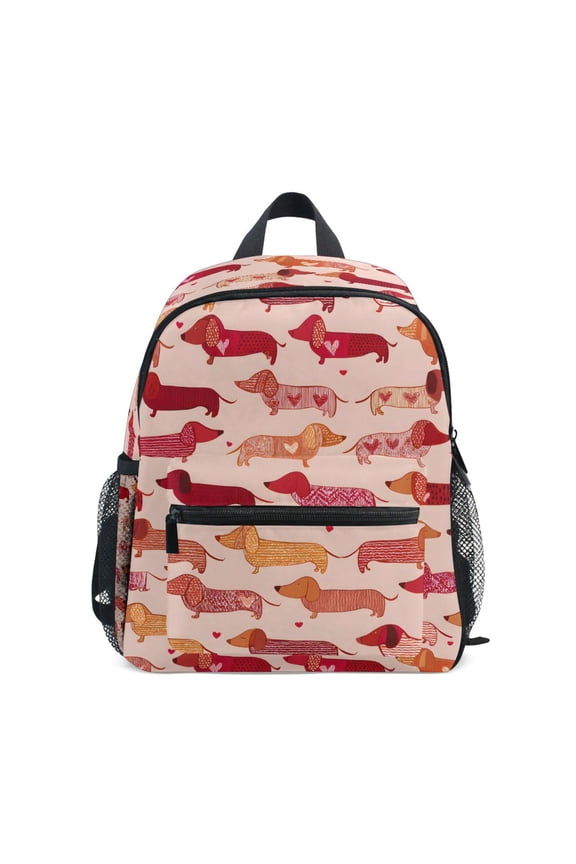 Cute Dachshund Dogs School Backpack Small Bookbag Mini Bags