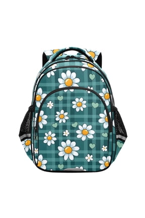 Cute Daisy Flower School Backpack Elementary Bag Bookbag Travel Rucksack