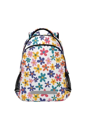 Cute Daisy Flowers Backpack Elementary School Bag Bookbag Travel Rucksack