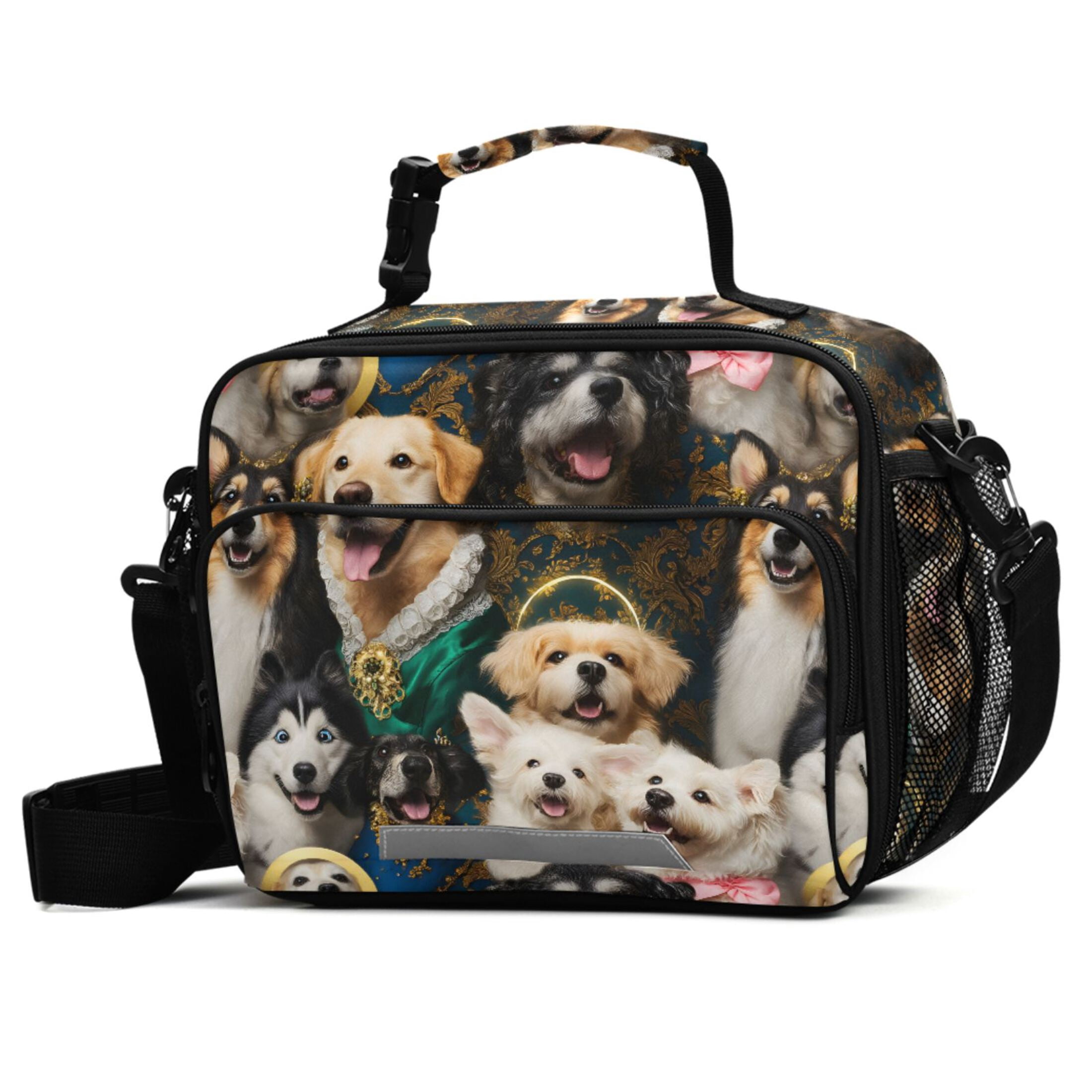 ALAZA Cute Dog Cartoon Lunch Box Insulated Cooler Bag Reusable Tote ...