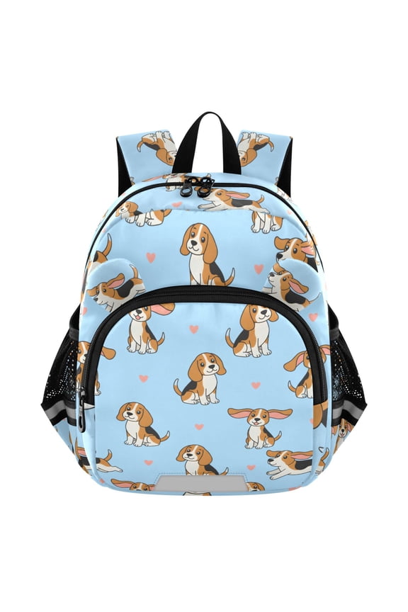 Cute Dogs Heart Mini Backpack School Bookbag Age 3-7 Small