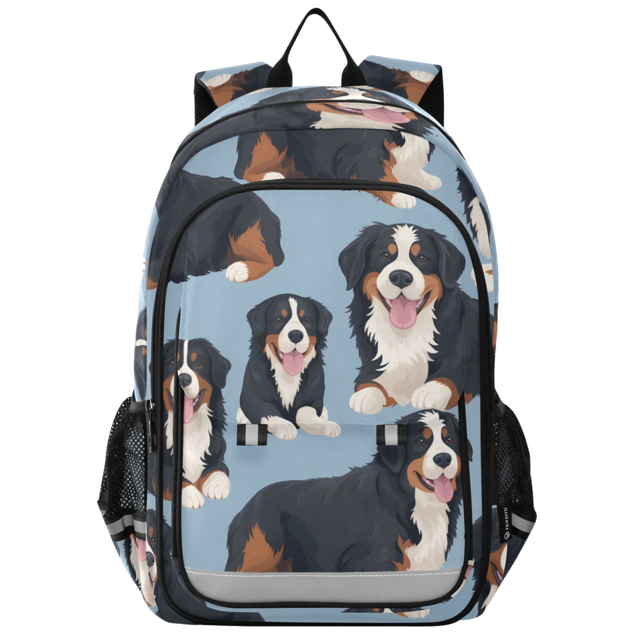 Cute Peace Sign Backpack Purse - Lightweight Laptop Book Bag With Multiple Pockets, Size S 16 Inch, For Travel & School