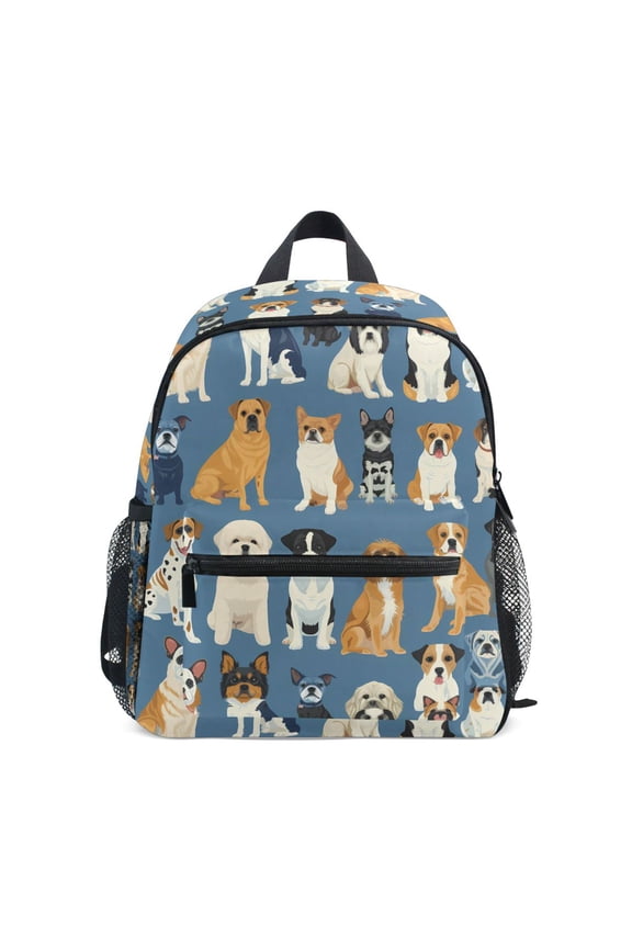 Cute Dogs School Backpack Small Bookbag Mini Bags