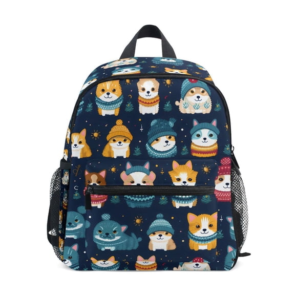 ALAZA Cute Dogs School Backpack Small Bookbag Mini Bags