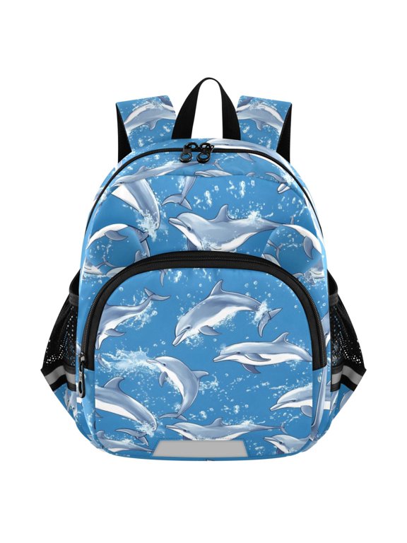Cute Dolphins Mini Backpack School Bookbag Age 3-7 Small