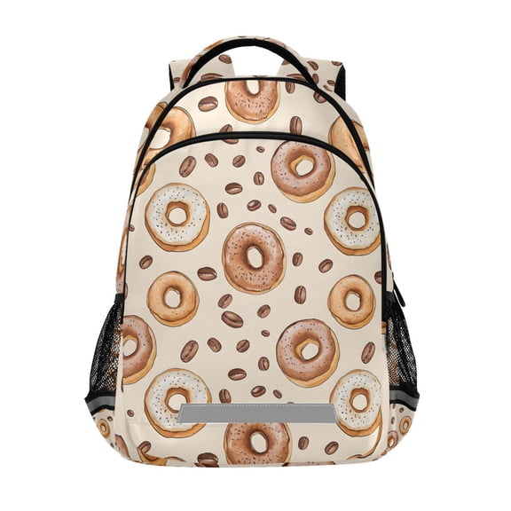 ALAZA Cute Donuts Backpack Elementary School Bag Bookbag Travel Rucksack
