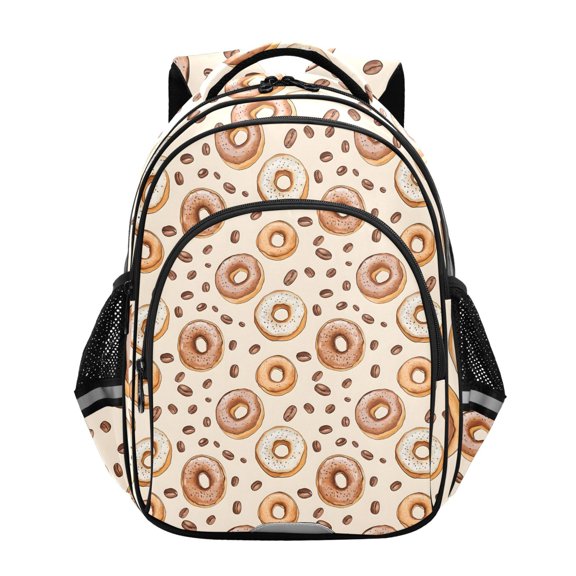 ALAZA Cute Donuts School Backpack Elementary Bag Bookbag Travel Rucksack