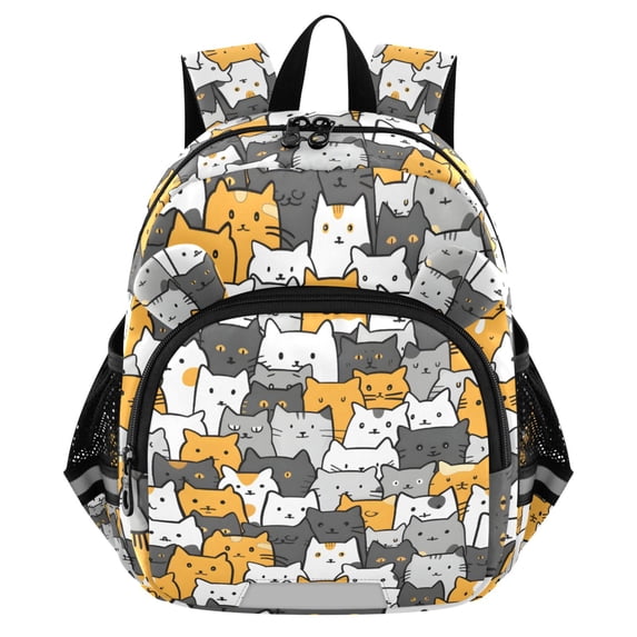 ALAZA Cute Doodle Cats Mini Backpack School Bookbag Age 3-7 Small