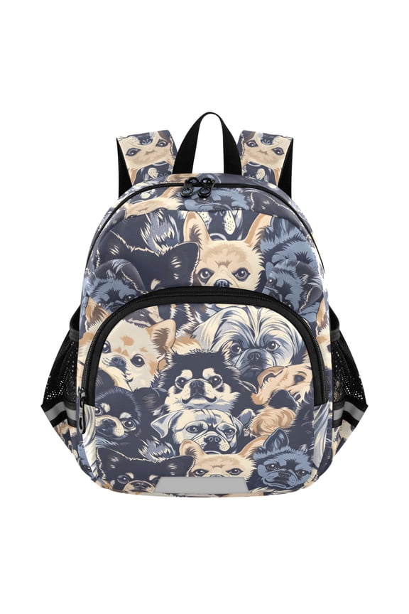 Cute Doodle Dog Mini Backpack School Bookbag Age 3-7 Small