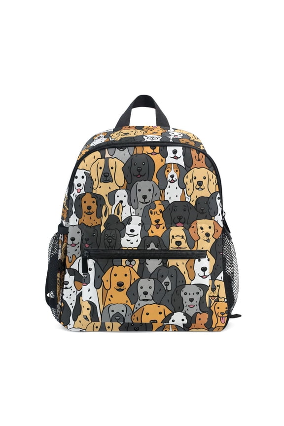 Cute Doodle Dog School Backpack Small Bookbag Mini Bags