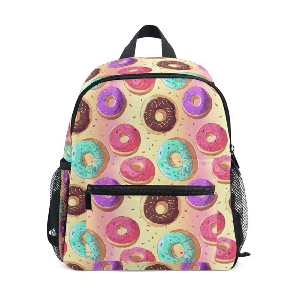 ALAZA Cute Doughnut Colorful School Backpack Small Bookbag Mini Bags