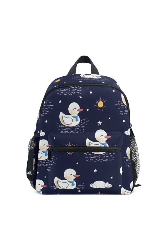 Cute Duck Cloud Sun School Backpack Small Bookbag Mini Bags