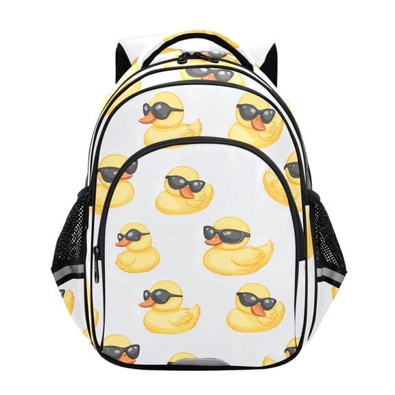 ALAZA Cute Duck with Sunglasses School Backpack Elementary Bag Bookbag Travel Rucksack