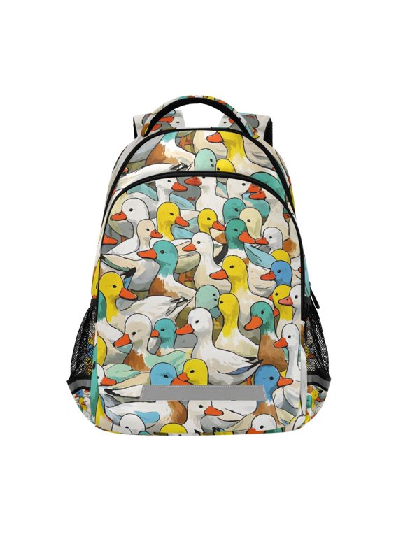 Cute Ducks Backpack Elementary School Bag Bookbag Travel Rucksack