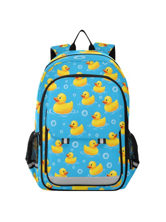Cute Ducks Bubbles Laptop Backpack Purse Travel Bag Casual School Bookbag Rucksack for Women Men
