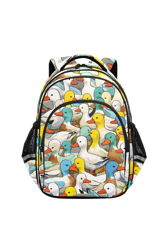 Cute Ducks School Backpack Elementary Bag Bookbag Travel Rucksack