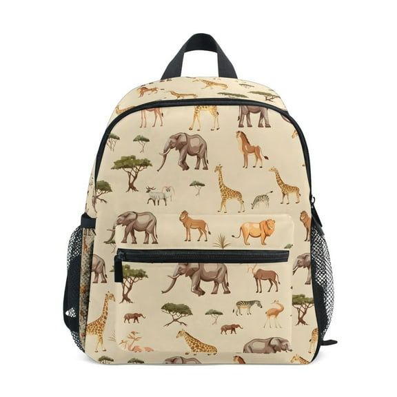 ALAZA Cute Elephant Giraffe School Backpack Small Bookbag Mini Bags