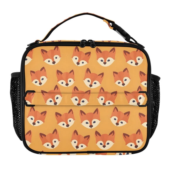 ALAZA Cute Fox Lunch Box Insulated Lunch Bag Cooler Tote with Shoulder Strap