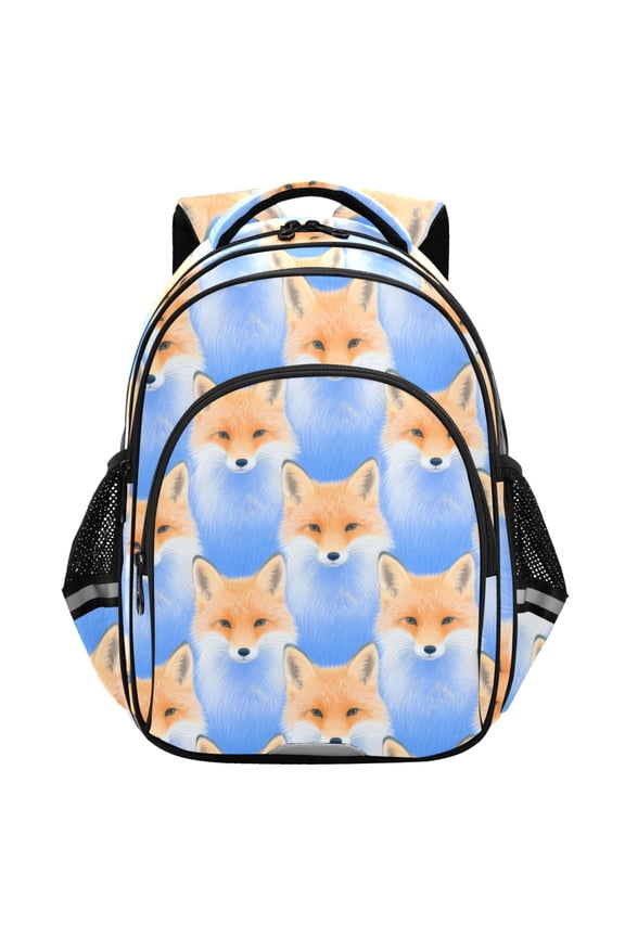 Cute Fox School Backpack Elementary Bag Student Bookbag Travel Rucksack