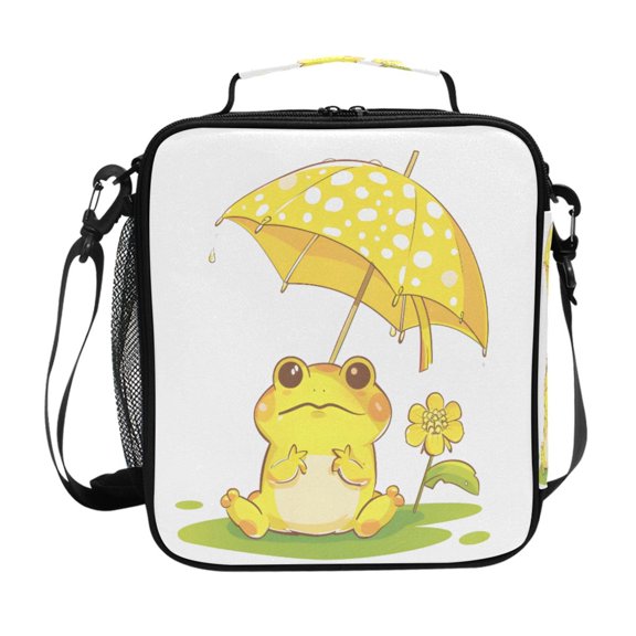 ALAZA Cute Frog Lunch Box Insulated Lunch Bag Reusable Thermal Cooler Tote School Picnic