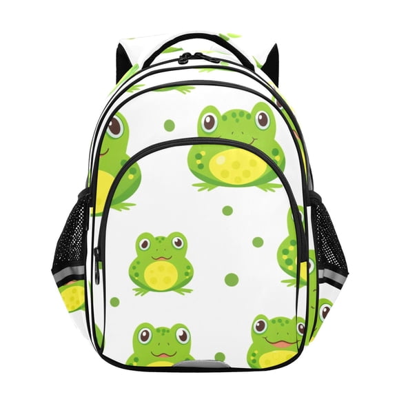 ALAZA Cute Frog School Backpack Elementary Bag Bookbag Travel Rucksack