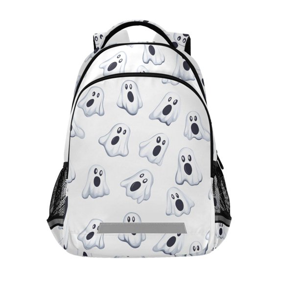ALAZA Cute Ghost Backpack Elementary School Bag Bookbag Travel Rucksack