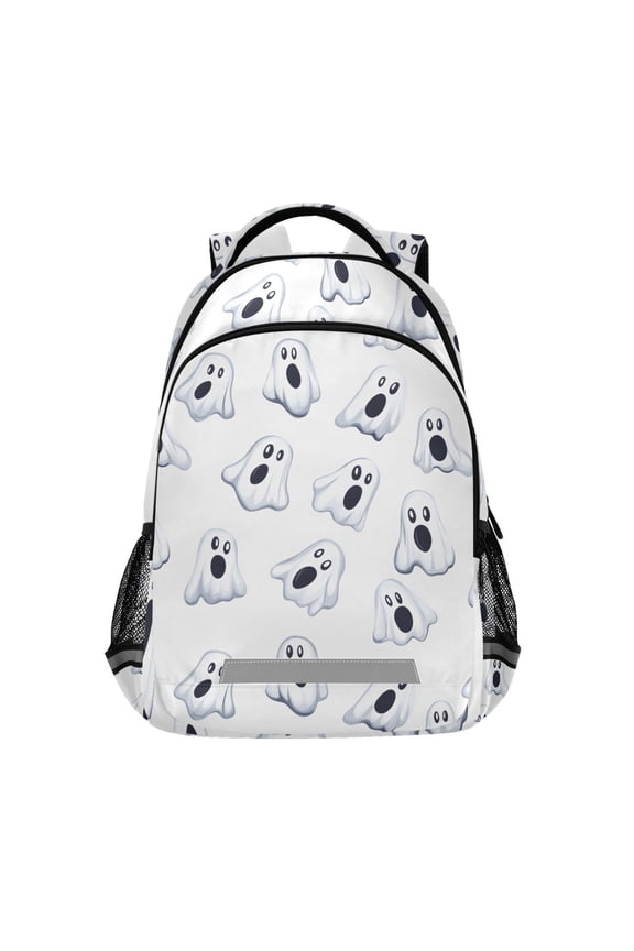 Cute Ghost Backpack Elementary School Bag Bookbag Travel Rucksack