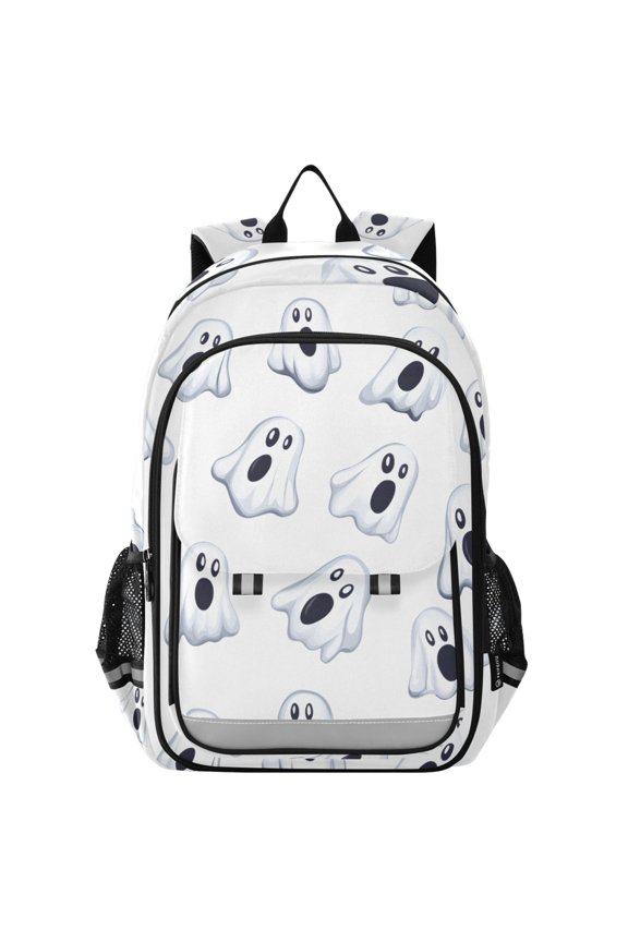 Cute Ghost Laptop Backpack Purse Travel Bag Casual School Bookbag Rucksack for Women Men