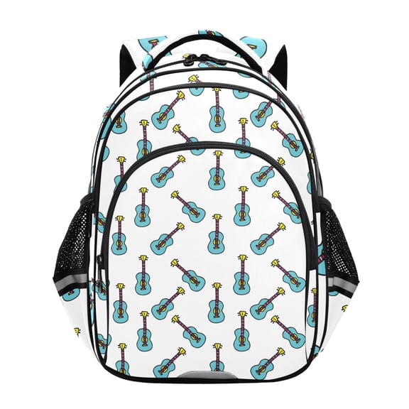 ALAZA Cute Guitars School Backpack Elementary Bag Bookbag Travel Rucksack