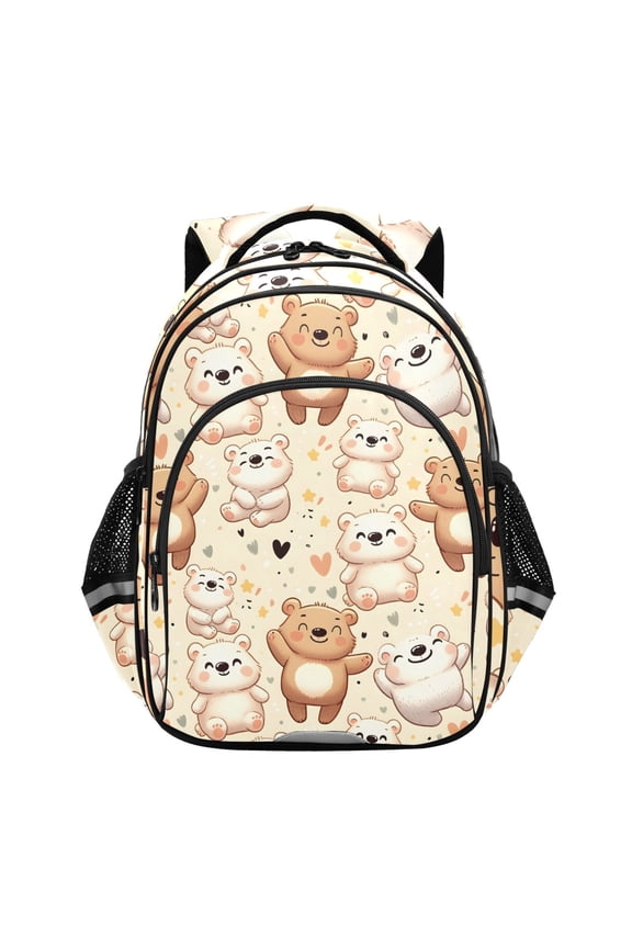 Cute Happy Bear School Backpack Elementary Bag Bookbag Travel Rucksack