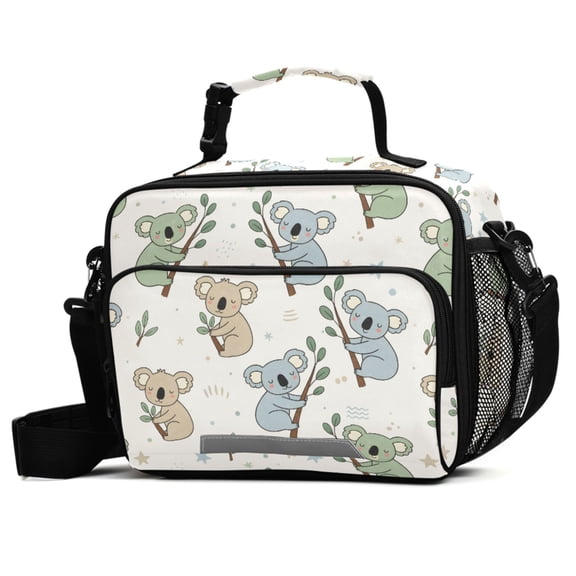 ALAZA Cute Koala Lunch Box Insulated Cooler Bag Reusable Tote Bags with Shoulder Strap