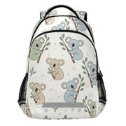 ALAZA Cute Koala Pattern Backpack Elementary School Bags Student Bookbag Travel Rucksack