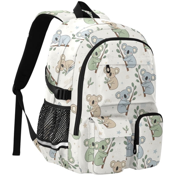 ALAZA Cute Koala Print Student Backpack School Bookbag Large Laptop Daypack Travel Bag