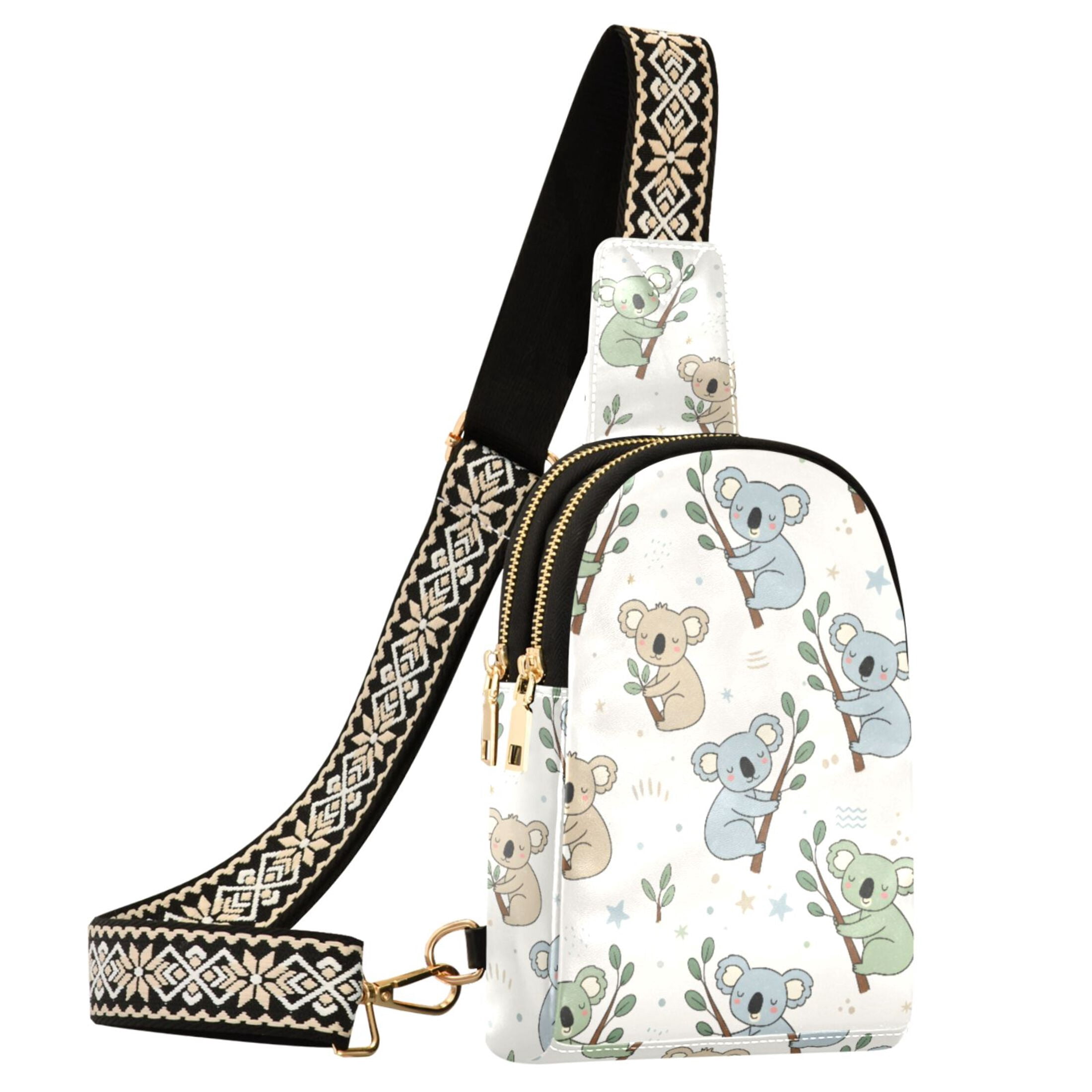 ALAZA Cute Koala Sling Bag for Women Men Waterproof Crossbody Chest Bags