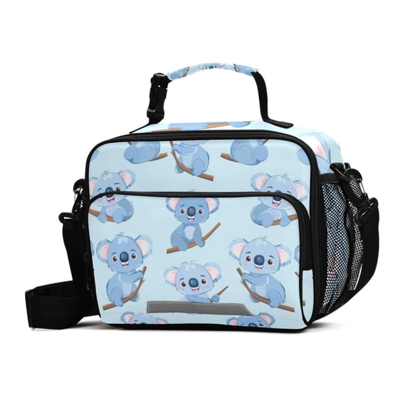 ALAZA Cute Koalas Lunch Box Insulated Cooler Bag Reusable Tote Bags Shoulder Strap