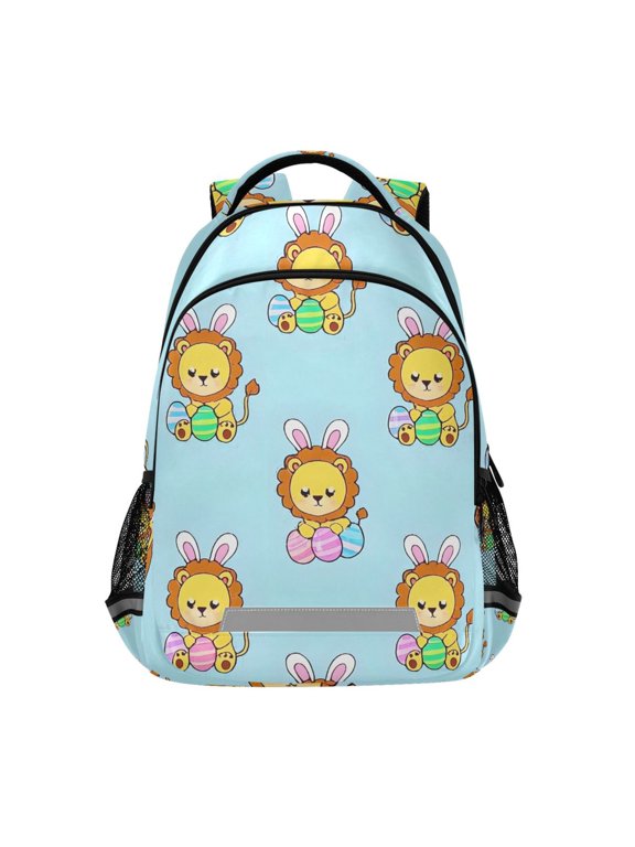 Cute Lion Backpack Elementary School Bag Bookbag Travel Rucksack