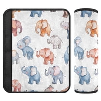 ALAZA Cute Little Elephant Car Seat Belt Adjuster Neck Covers Shoulder Cushions Pads S