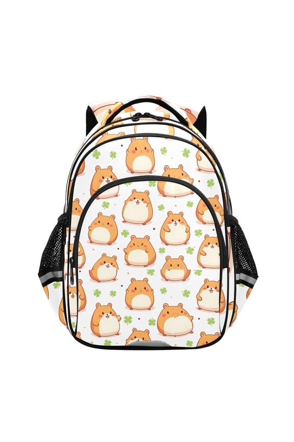 Cute Mouse Clover School Backpack Elementary Bag Bookbag Travel Rucksack