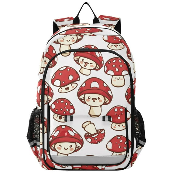ALAZA Cute Mushrooms Laptop Backpack Purse Travel Bag Casual School Bookbag Rucksack for Women Men