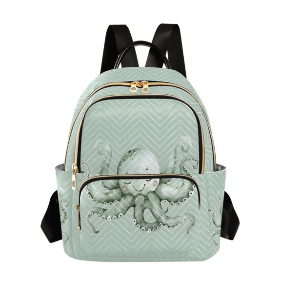ALAZA Cute Octopus Womens Travel Laptop Backpack Large Daypack Ladies Shoulder Bags M