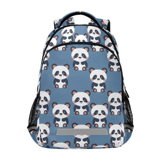 ALAZA Cute Panda Backpack Elementary School Bag Bookbag Travel Rucksack