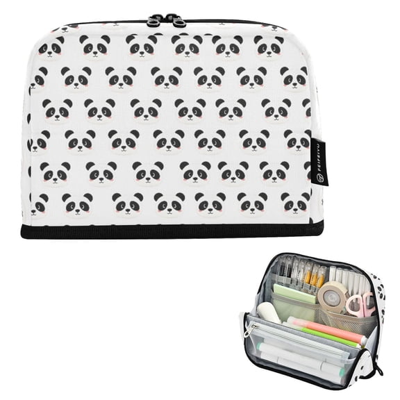 ALAZA Cute Panda Cartoon Pencil Case Pen Pouch Bag Large Capacity Organizer