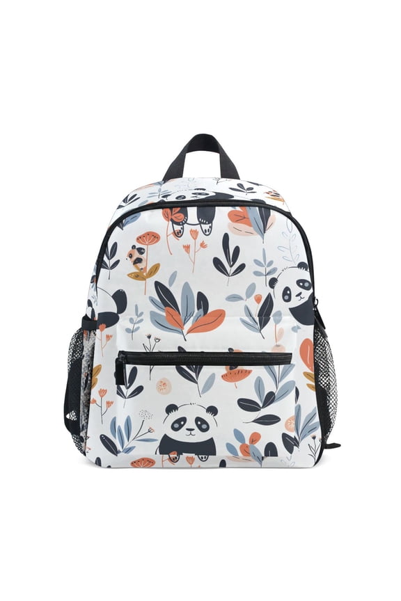 Cute Panda and Grass School Backpack Small Bookbag Mini Bags