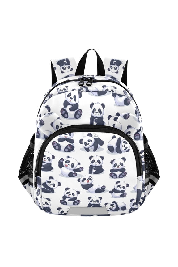 Cute Pandas Cartoon Mini Backpack School Bookbag Age 3-7 Medium