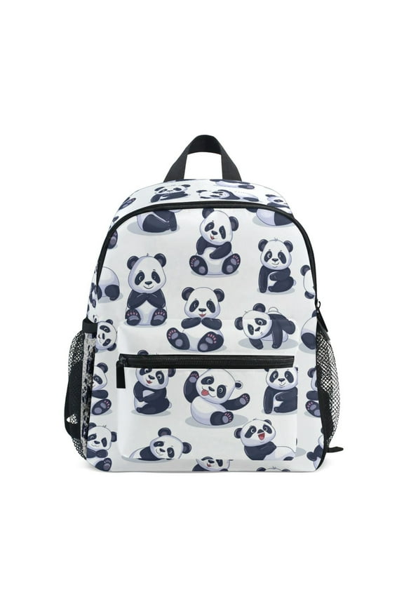 Cute Pandas Cartoon School Backpack Small Bookbag Mini Bags