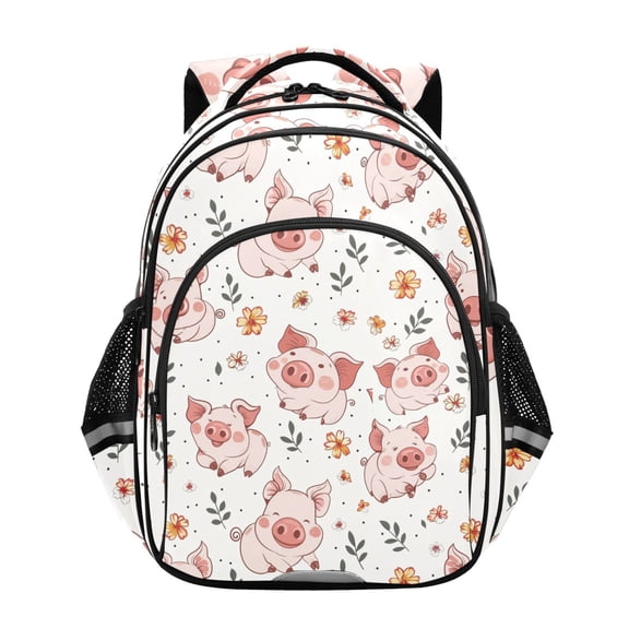 ALAZA Cute Pigs School Backpack Elementary Bag Bookbag Travel Rucksack