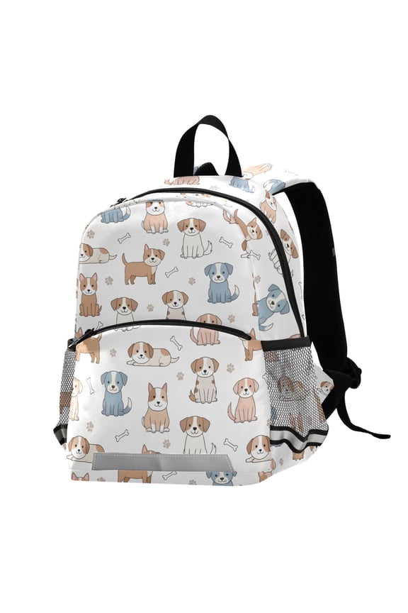 Cute Puppy Dog School Backpack Elementary Student Bookbag